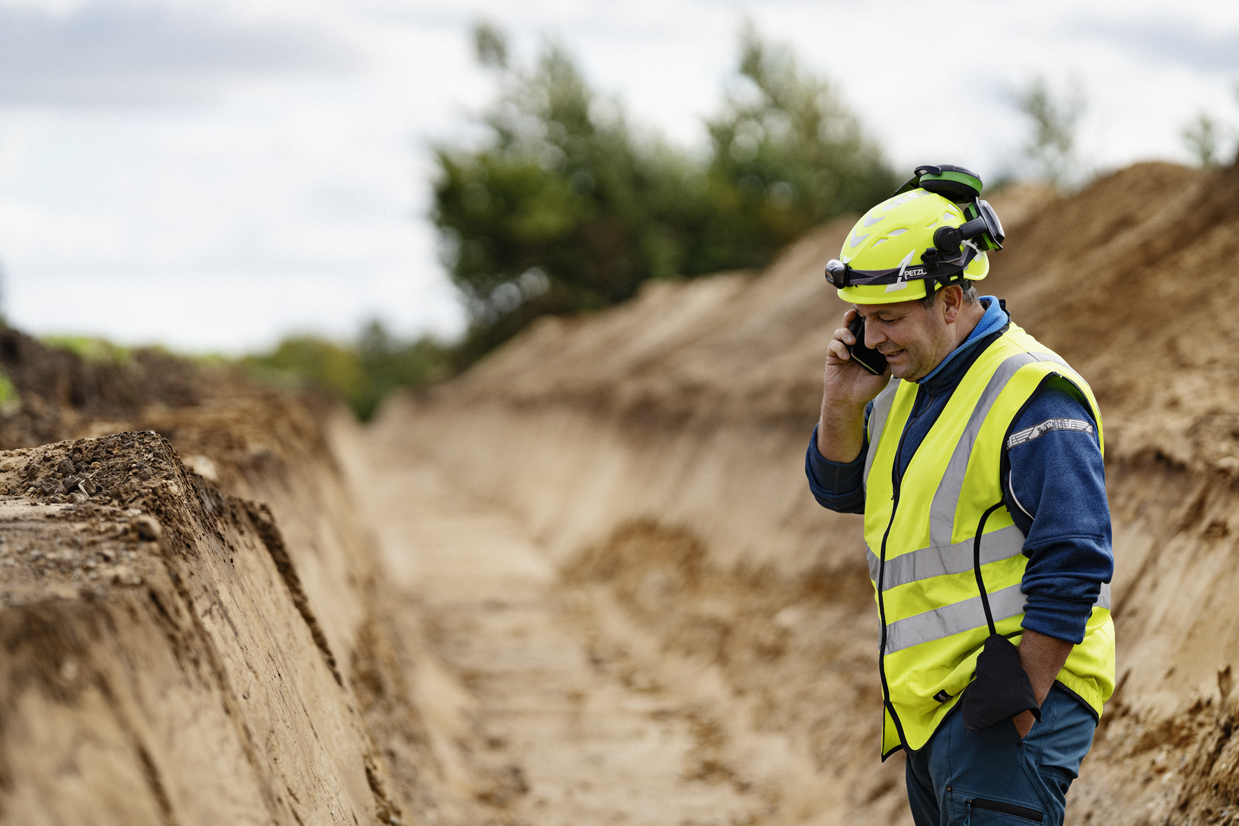 Better Energy employee on construction site